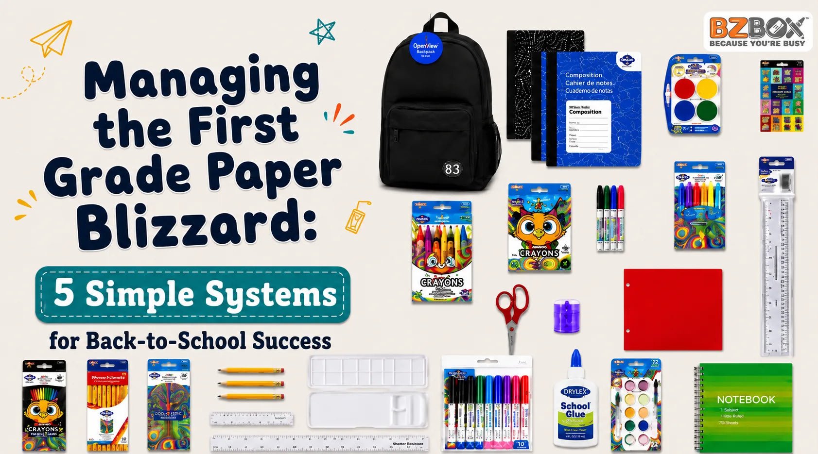 Managing the First Grade Paper Blizzard: 5 Simple Systems for Back-to-School Success