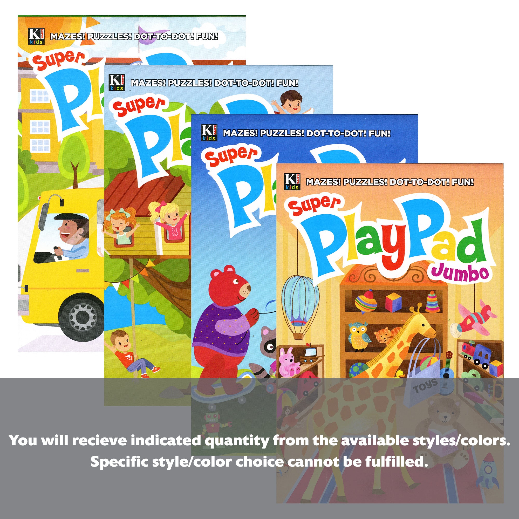 BAZIC KAPPA Super Jumbo Play Pad in digest size, flexible BYOB craft and activity mat with colorful design and durable surface.