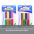 Set of 8 assorted color and shape foam pencil and pen grips by BAZIC, designed for comfortable writing.