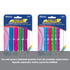 Assorted color and shape gel pen grips by BAZIC in an 8-pack, designed for comfortable writing and added style.