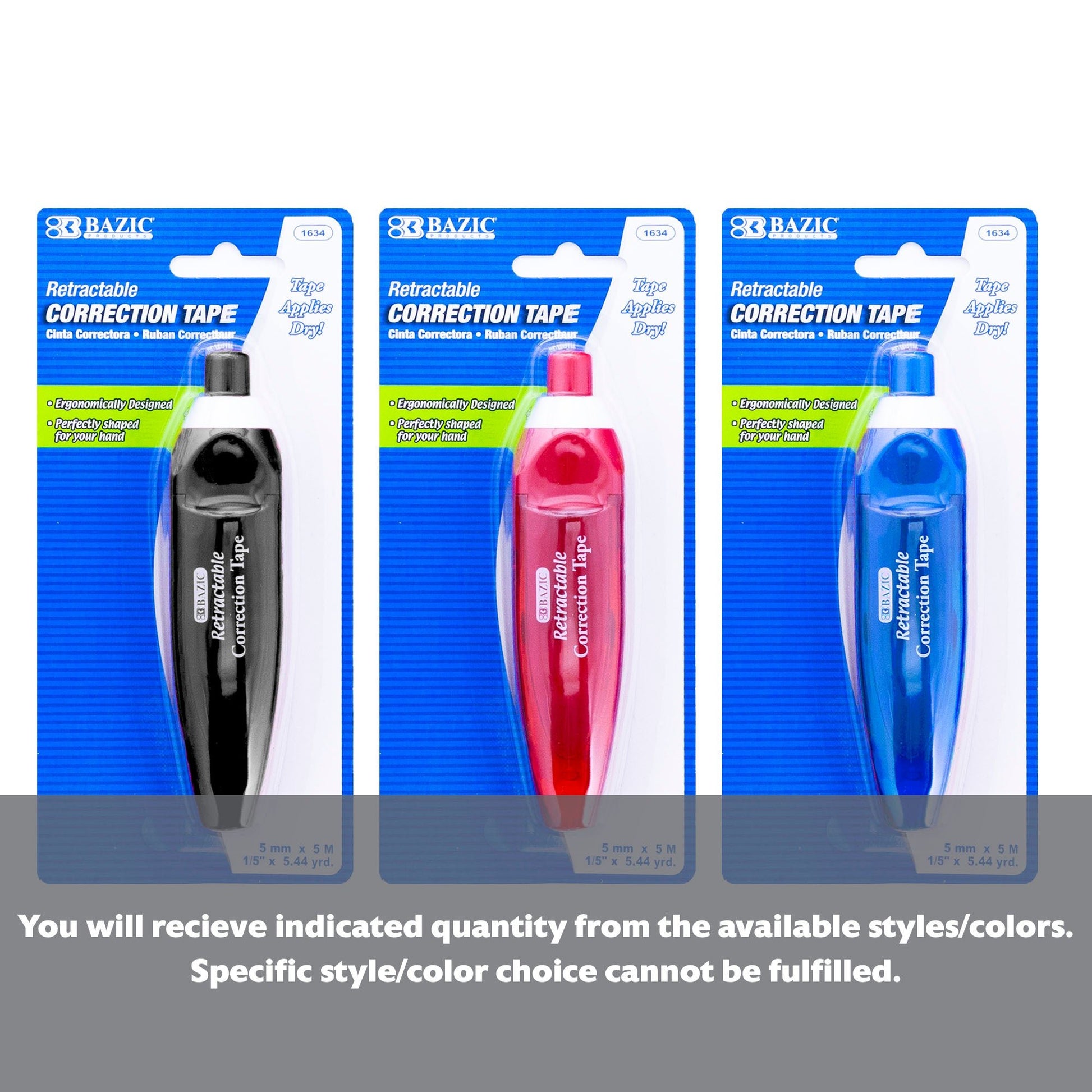 5 mm x 196" Retractable Correction Tape