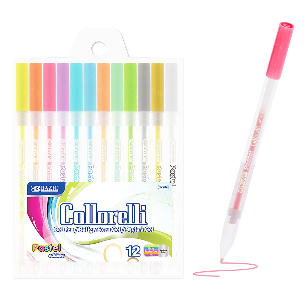 12 Pastel Color Collorelli Gel Pen