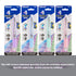 Bazicstore 2-in-1 mechanical pencil and 4 fashion color pens with cushion grip, versatile writing and drawing tools.