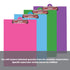 Bright Color PVC Standard Clipboard w/ Low Profile Clip - BZBox