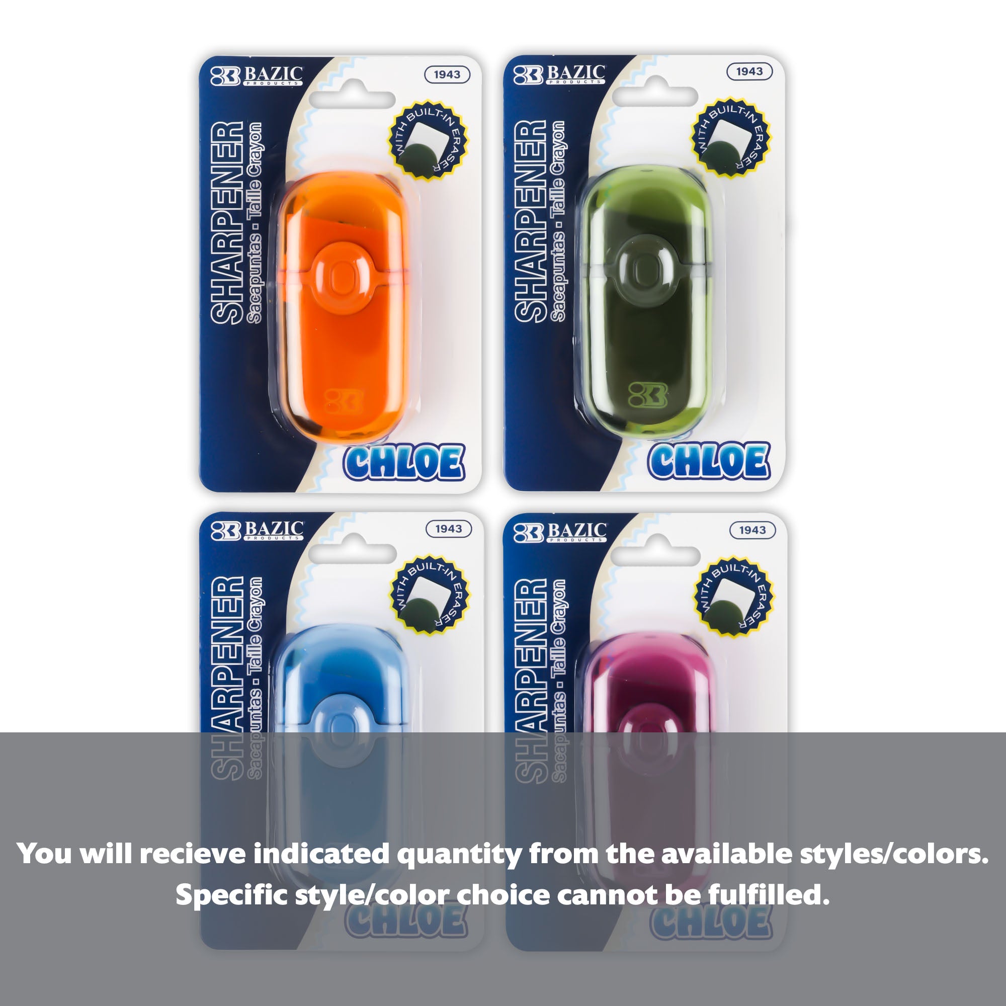 Chloe Sharpener + Eraser