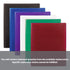 BAZIC cubic embossed 2-pocket poly portfolio with BYOB branding, featuring a textured surface and two spacious interior pockets.