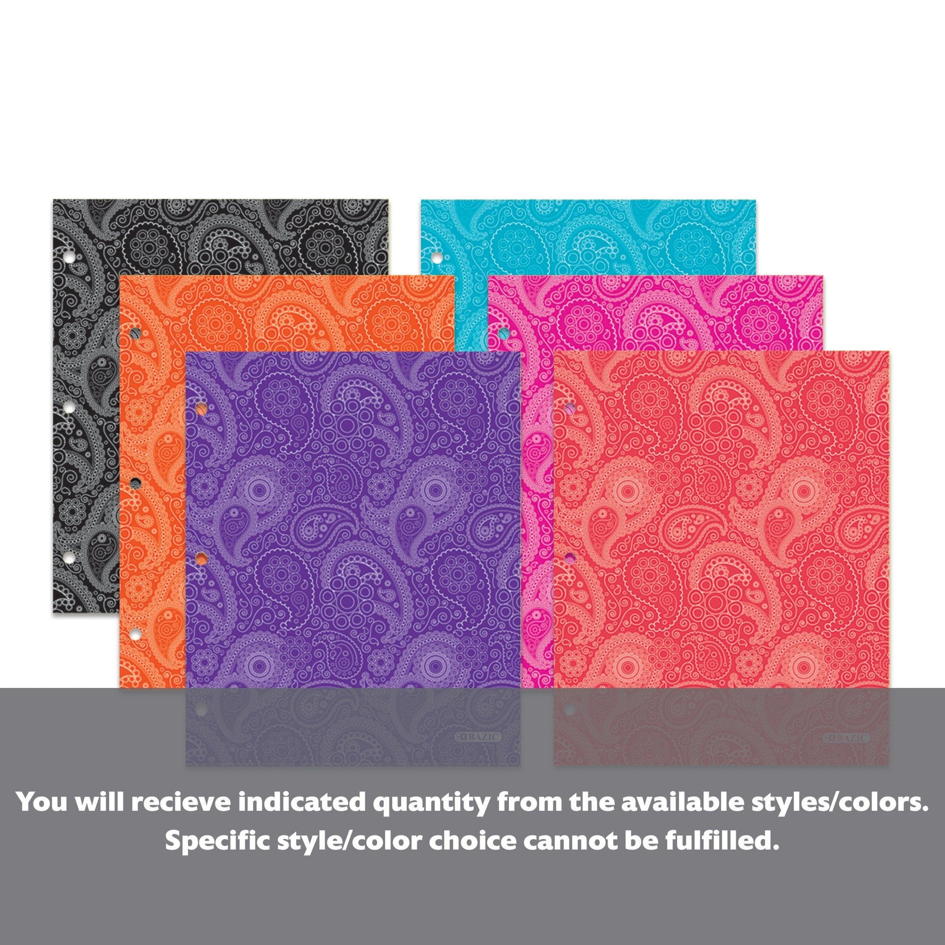 Paisley 2-Pocket Portfolios