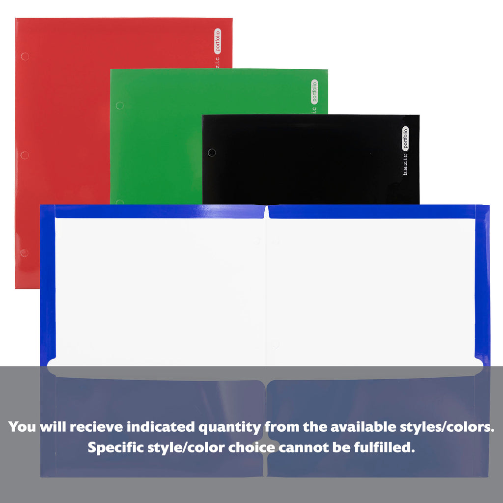 Glossy Laminated Classic Color 2-Pockets Portfolios