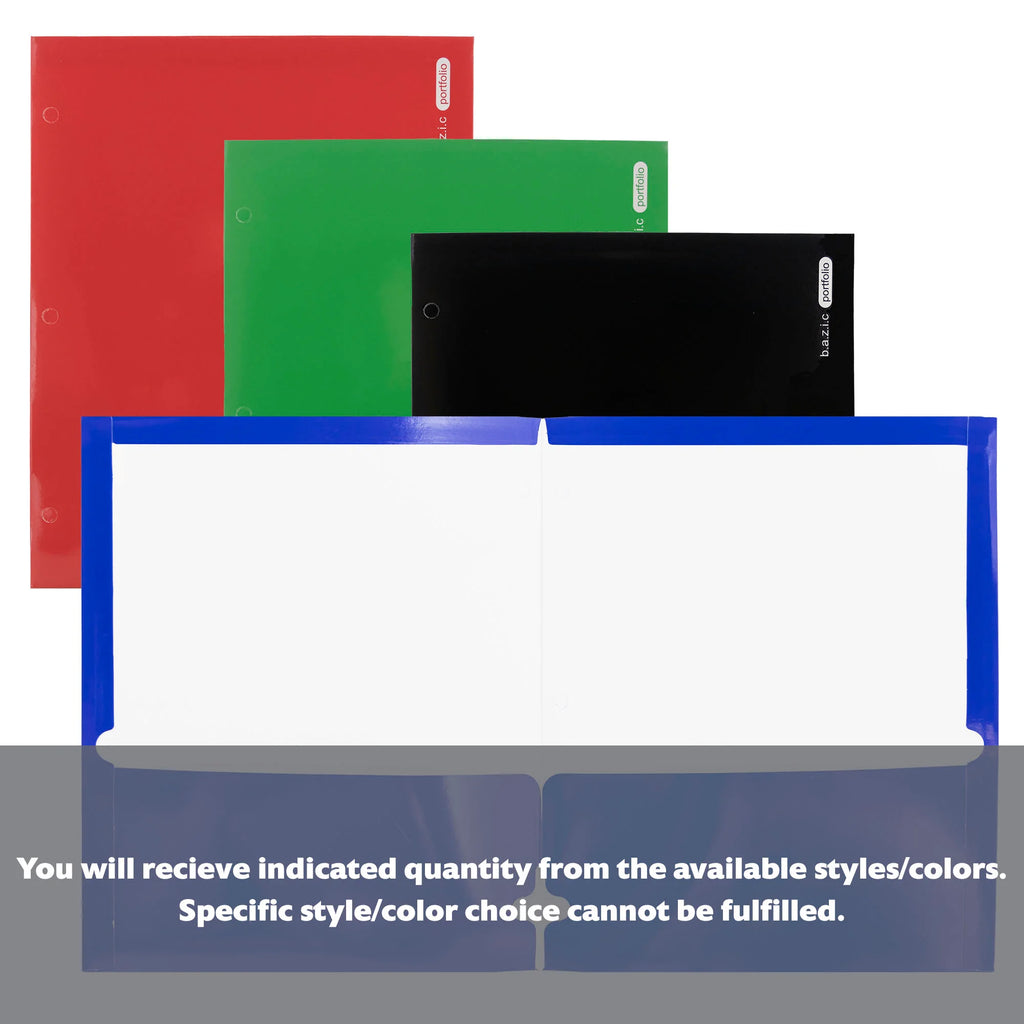 Glossy Laminated Classic Color 2-Pockets Portfolios