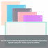 BAZIC glossy laminated pastel color 2-pocket portfolio, BYOB style, featuring a sleek, durable design for organizing documents.