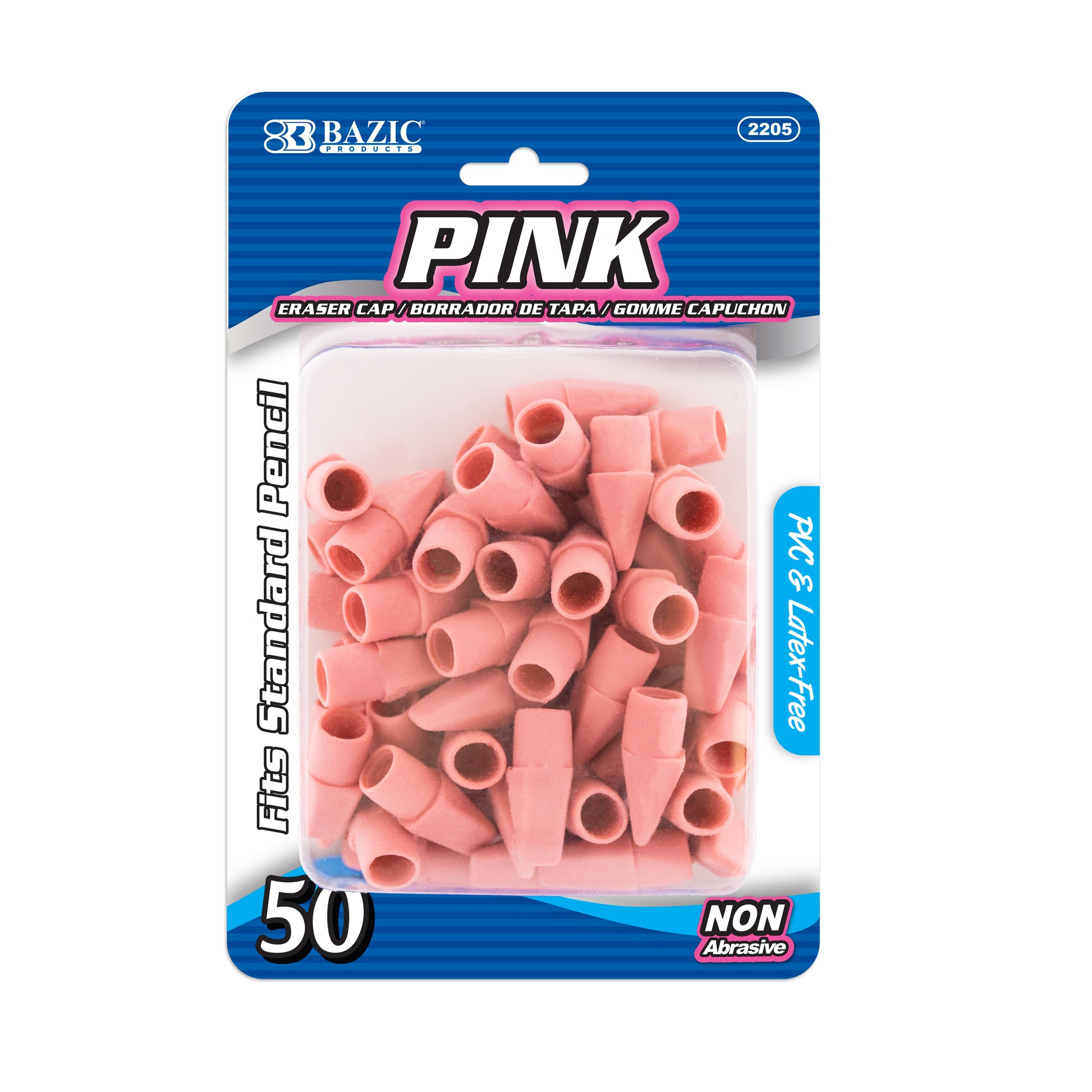 Pink Eraser Cap (50/Pack) - BZBox