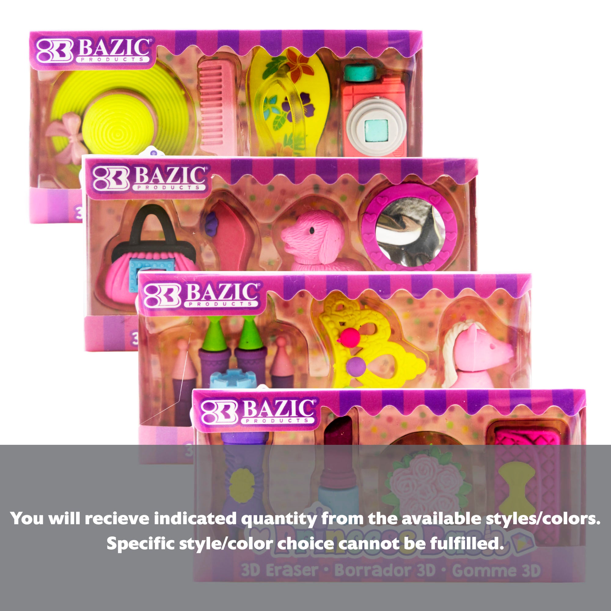 Princess Bash 3D Eraser Sets