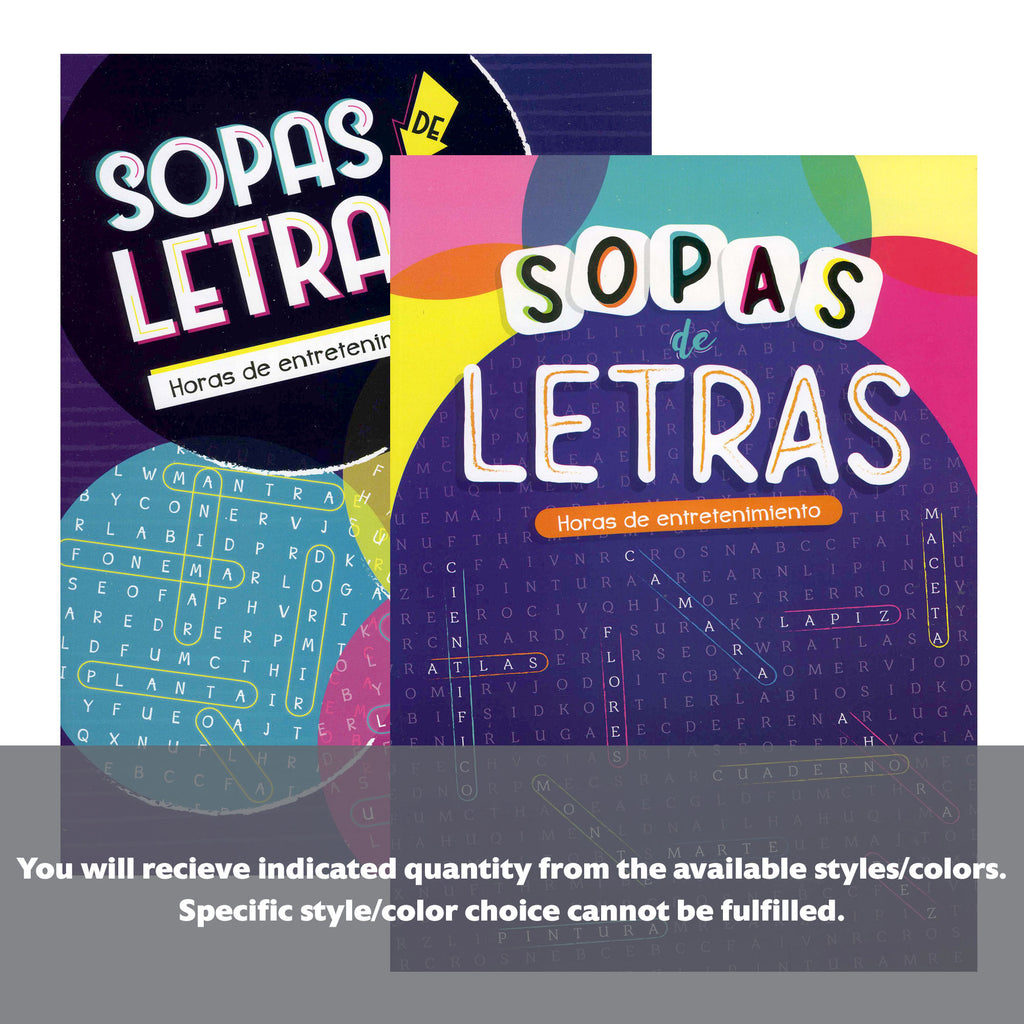 Spanish Find A Word Puzzle VI