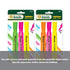 BAZIC BYOB desk style fluorescent highlighters set with three vibrant colors on a white background.