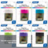 BAZIC BYOB magnetic paper clip holder with assorted color paper clips, compact desk organizer for office or school use.