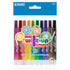 BAZIC 10-color mini twist-up propelling crayons in a compact BYOB set, featuring vibrant colors and easy twist-up design.