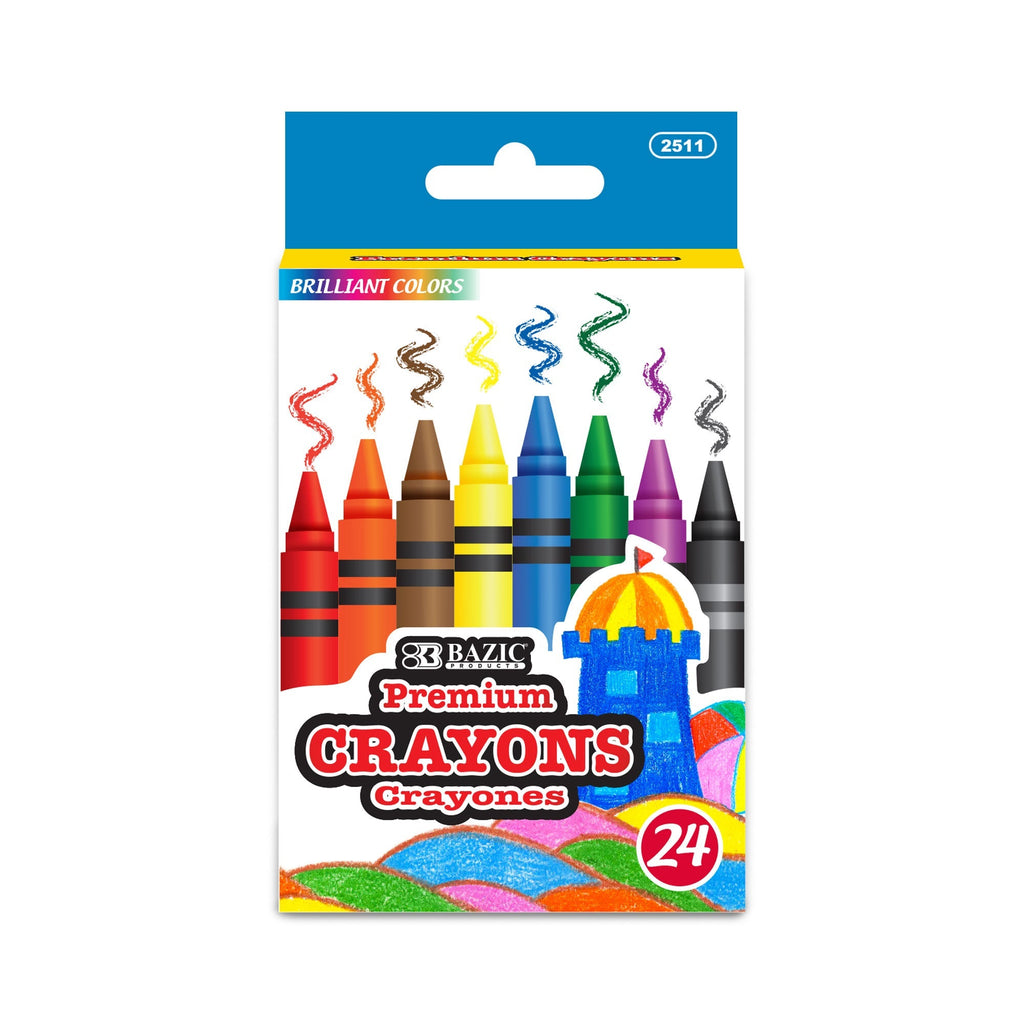 24 Color Premium Crayons