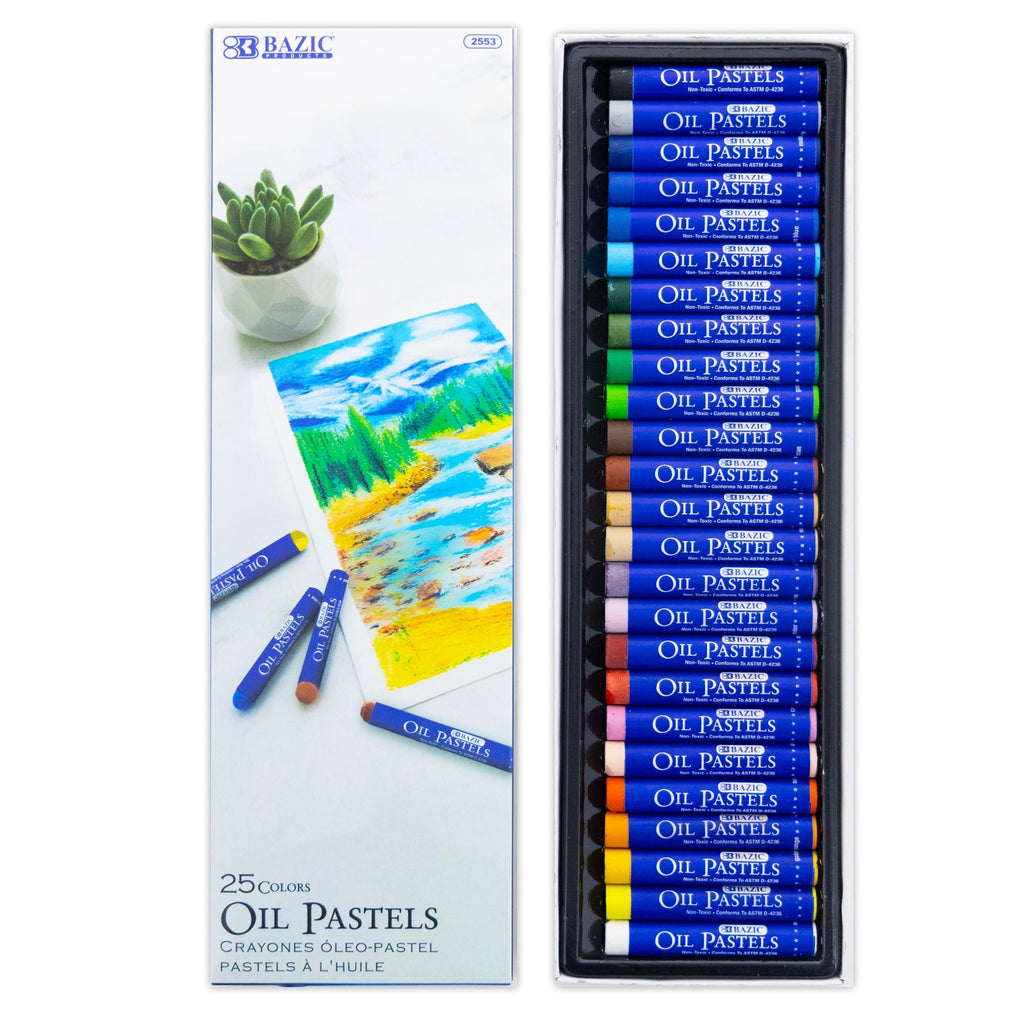 25 Colors Oil Pastels