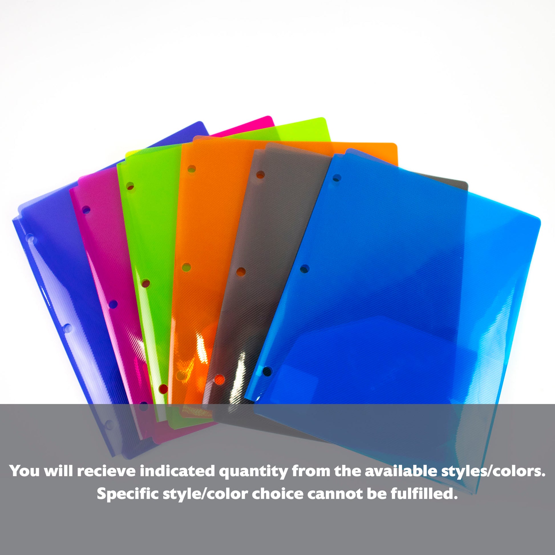 Translucent 2-Pocket Poly Portfolio