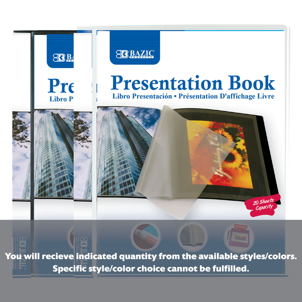 10-Pockets Presentation Book