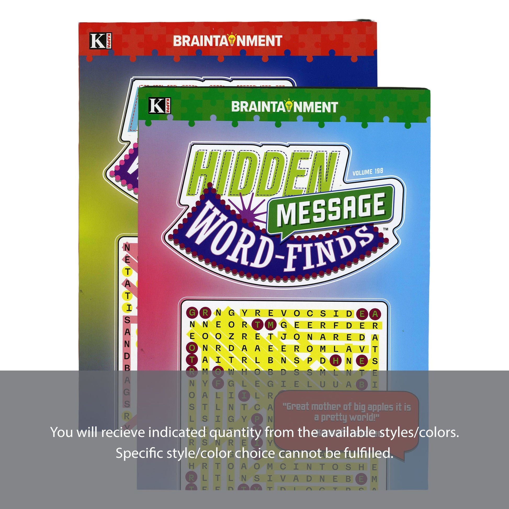 KAPPA Hidden Message Word Finds Book