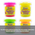 Set of four 7.76 oz BZBox fluorescent color modeling dough for creative arts and crafts projects.
