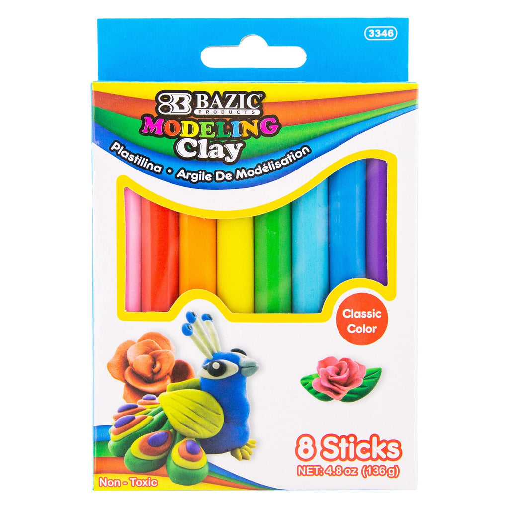 4.8 oz (136g) 8 Primary Color Modeling Clay Sticks