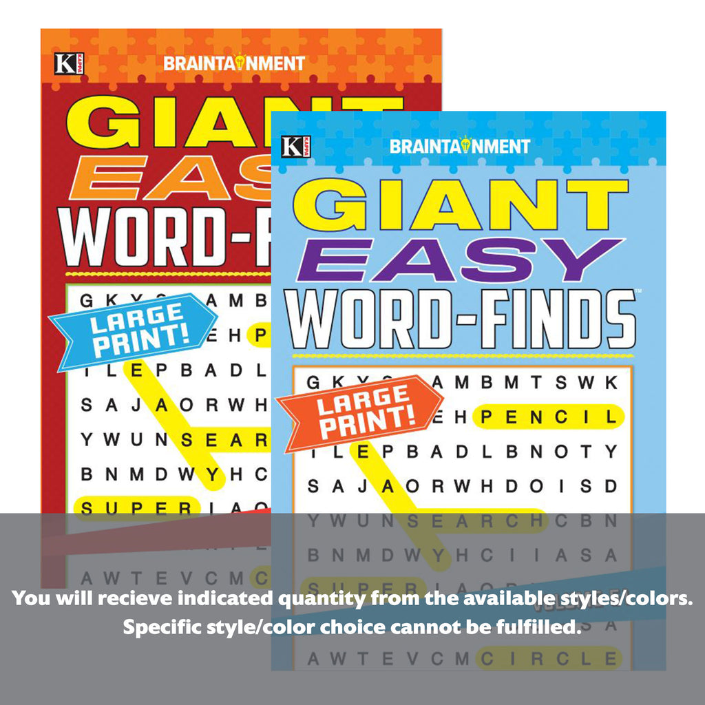 KAPPA Giant Easy Word Finds