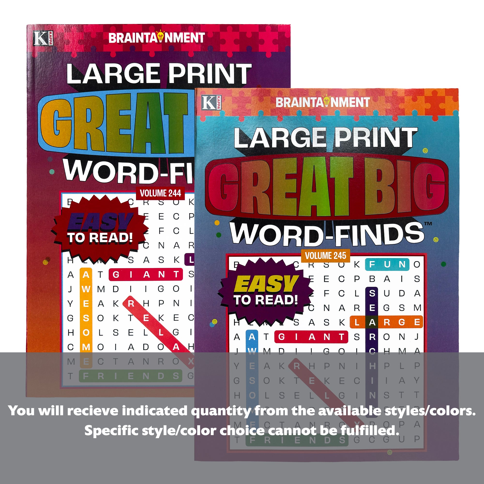 KAPPA Large Print Great Big Word Finds Puzzle Book