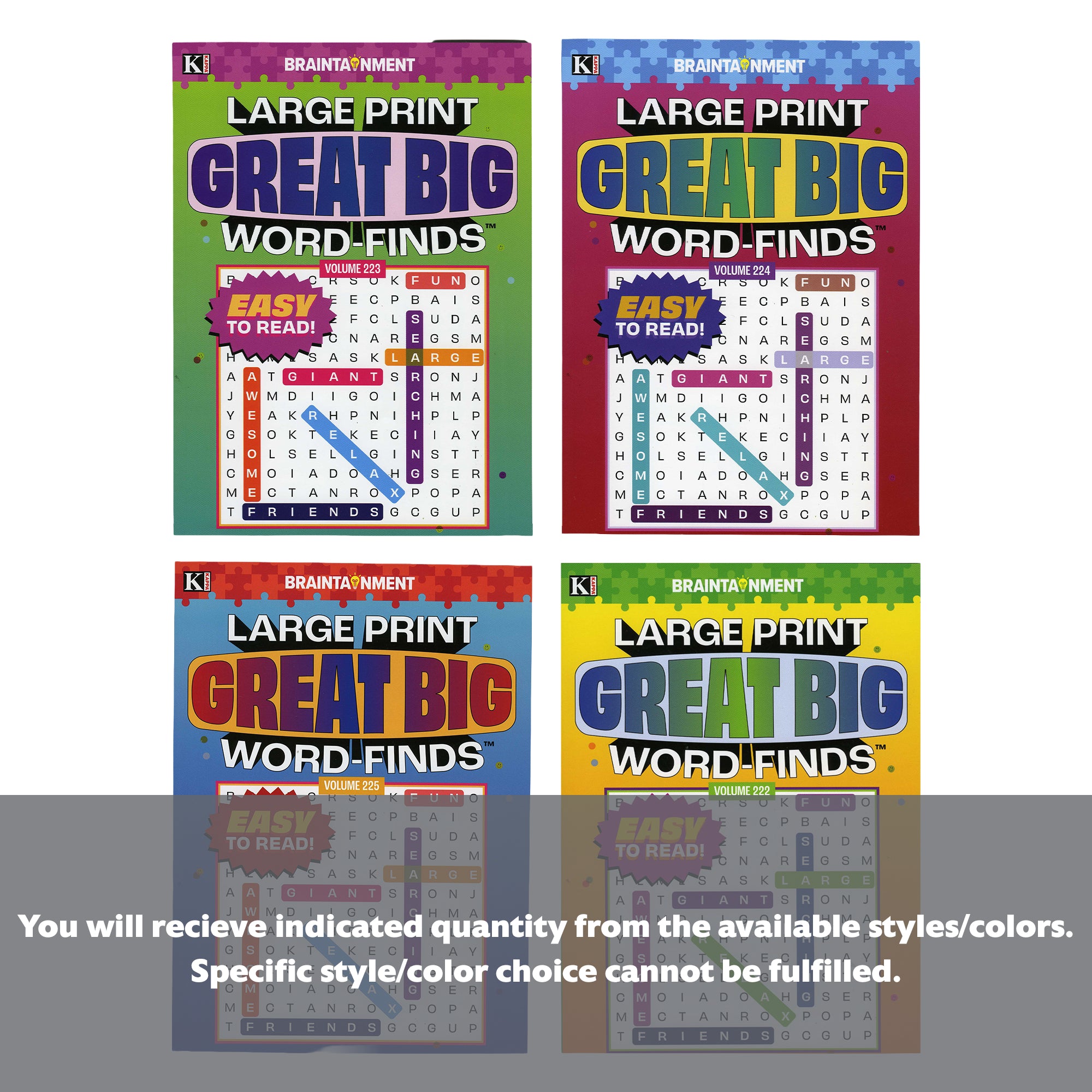 KAPPA Large Print Great Big Word Finds Puzzle Book