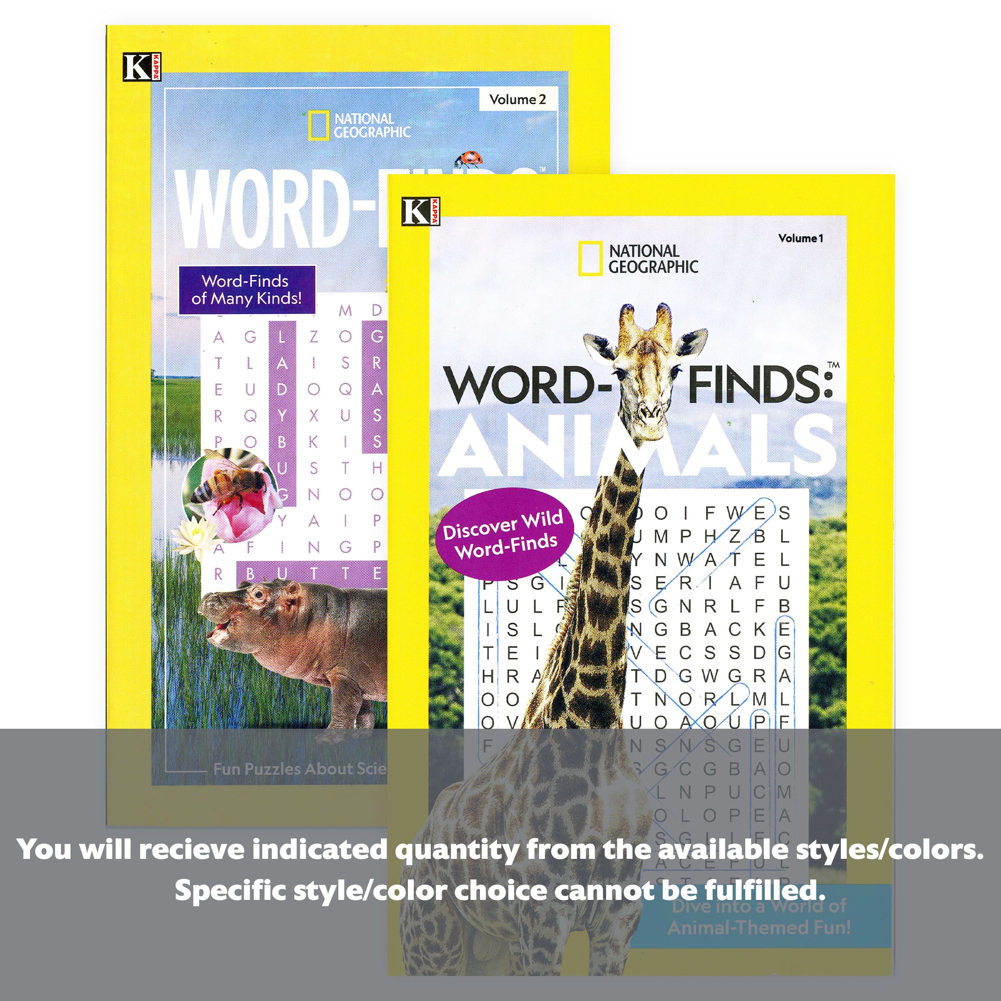 KAPPA National Geographic Word Finds Puzzle Book - Digest Size