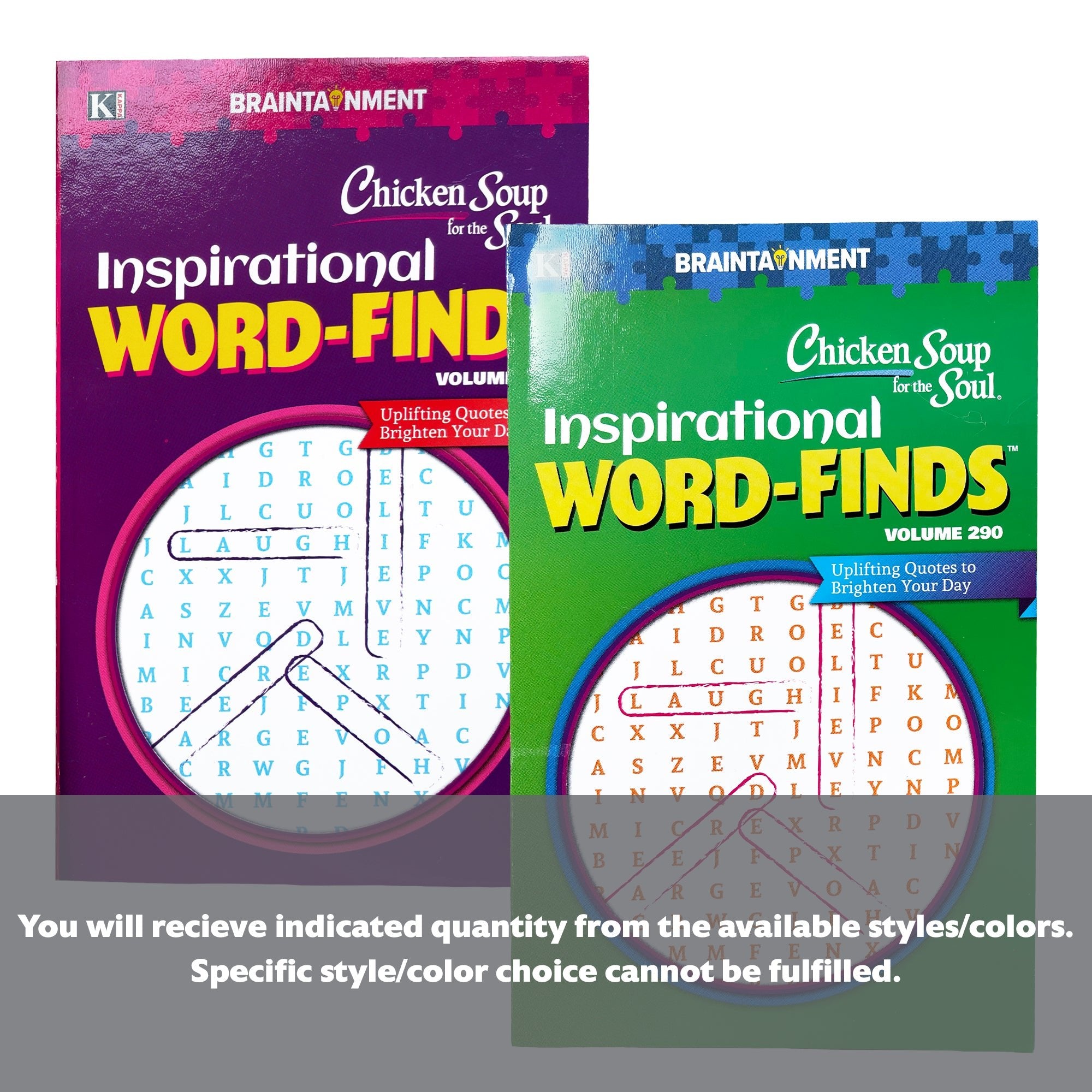 KAPPA Chicken Soup For The Soul Word Finds Puzzle Book - Digest Size