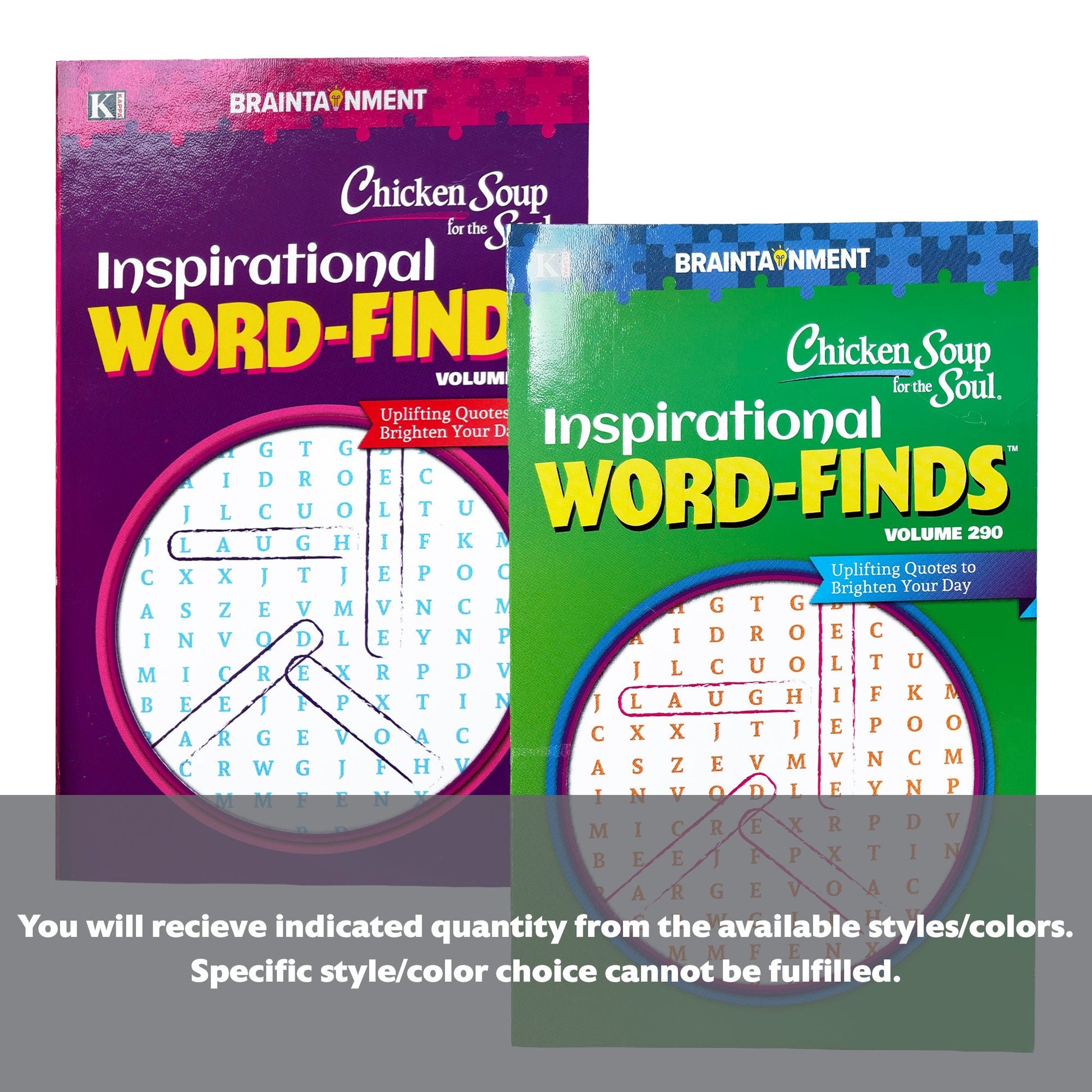 KAPPA Chicken Soup For The Soul Word Finds Puzzle Book - Digest Size