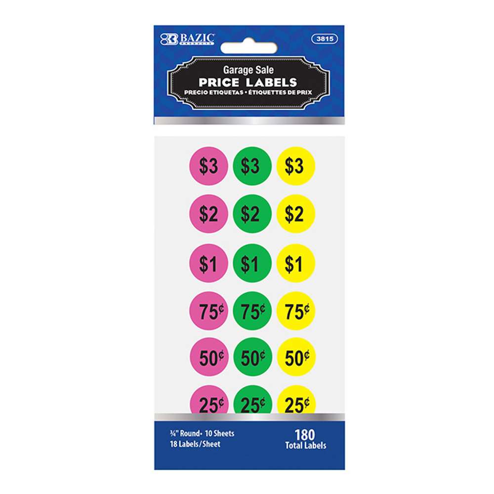 Garage Sale Label (180/Pack)