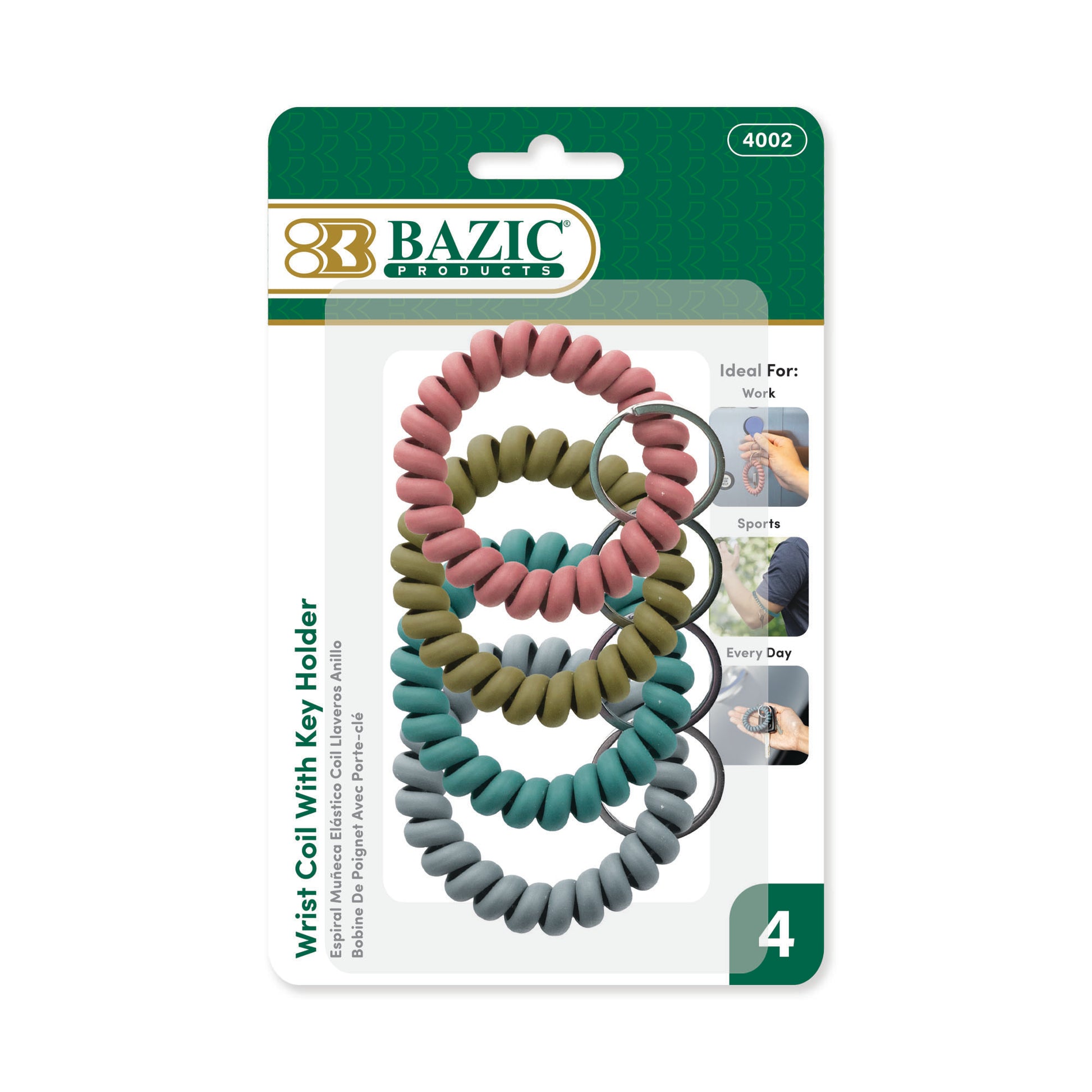 Wrist Coil w/ Key Holder (5/Pack)