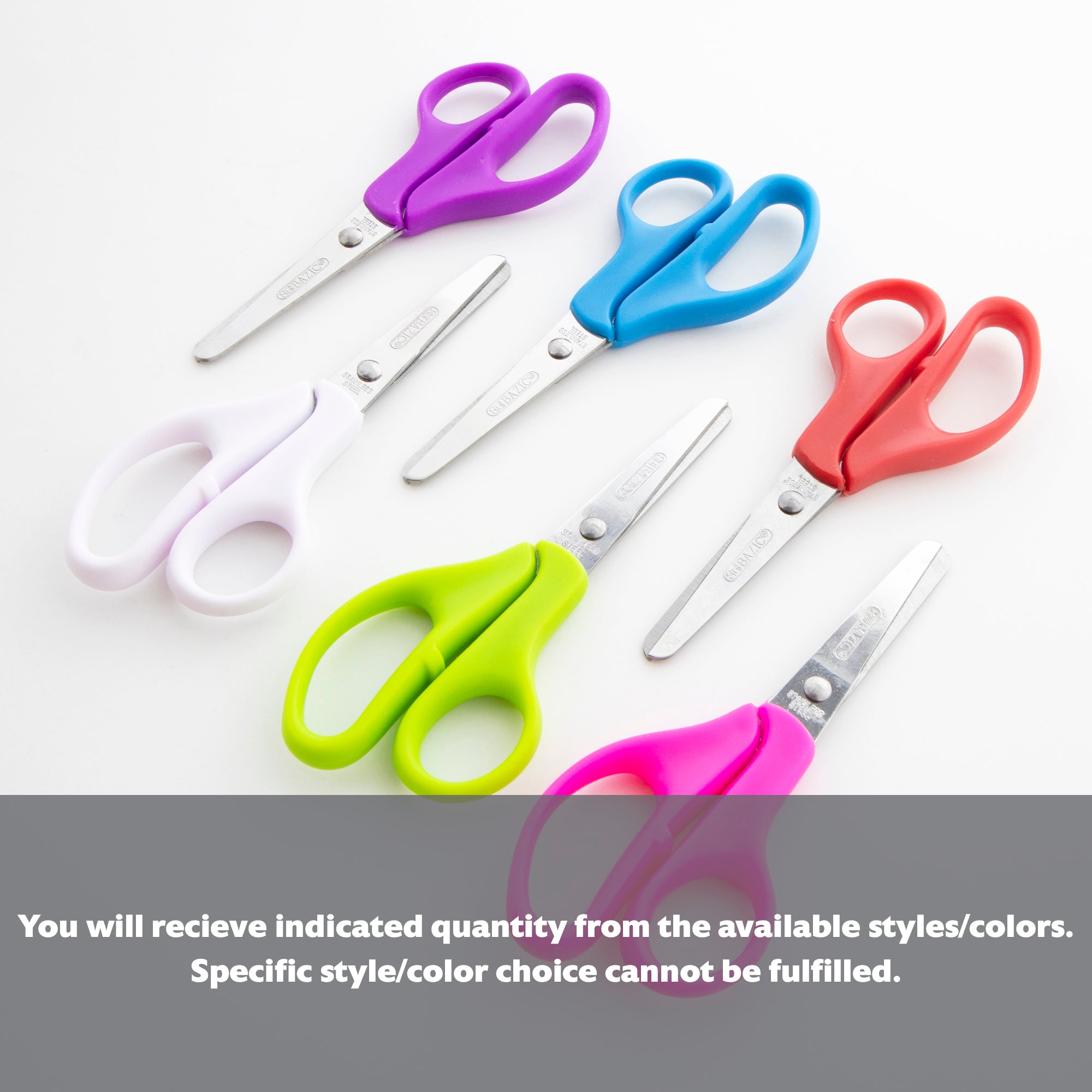 5" Blunt Tip School Scissors (BULK)