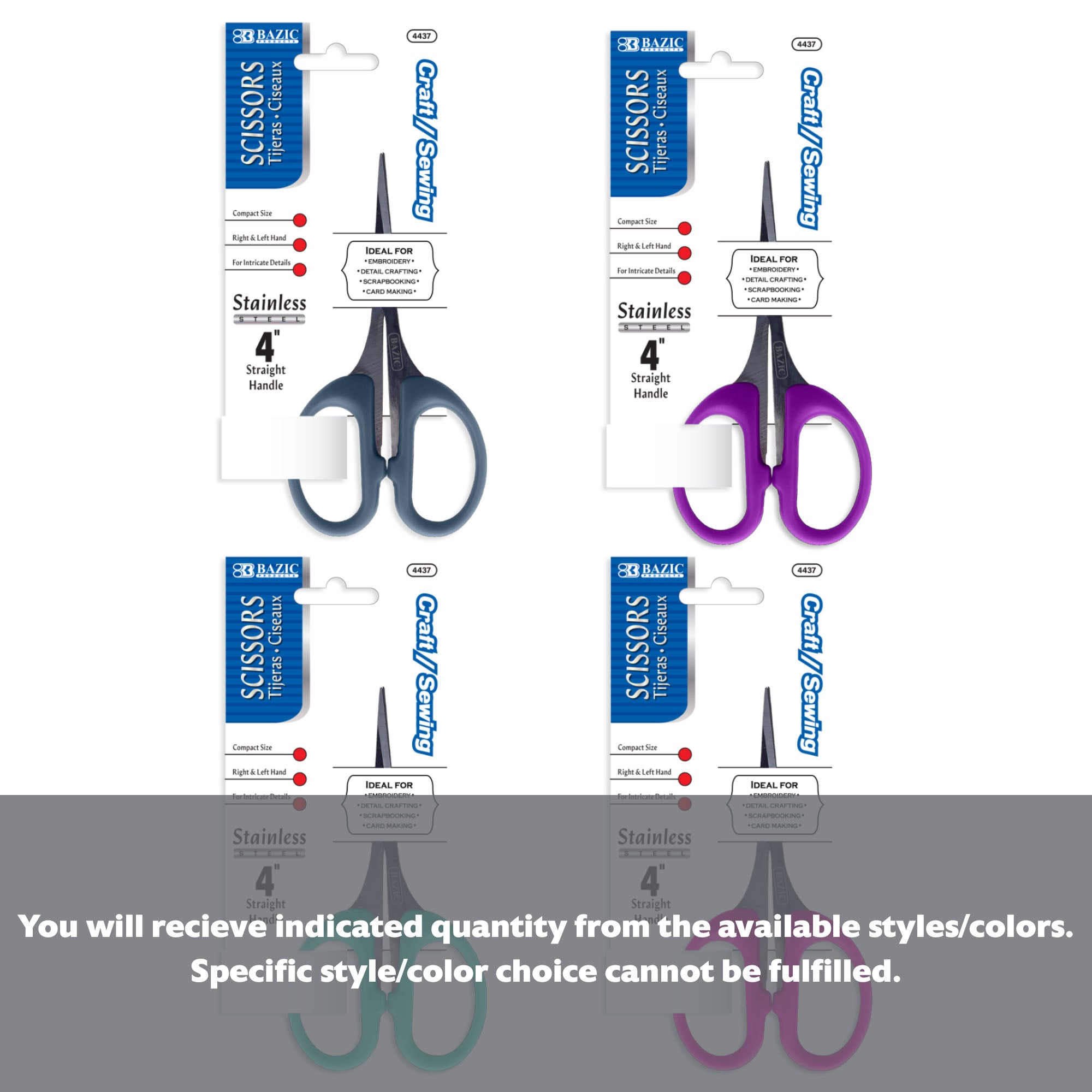 4" Craft / Sewing Detail Scissors