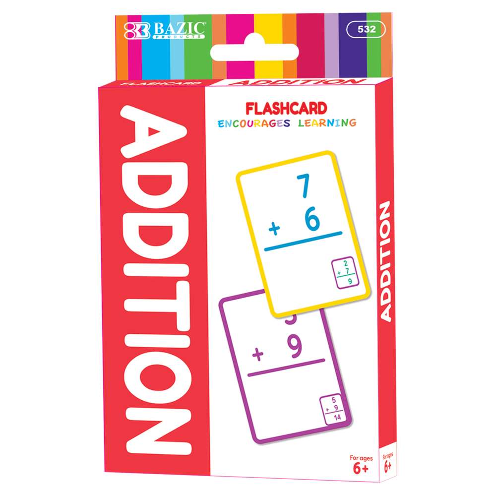 Addition Flash Cards (36/Pack)