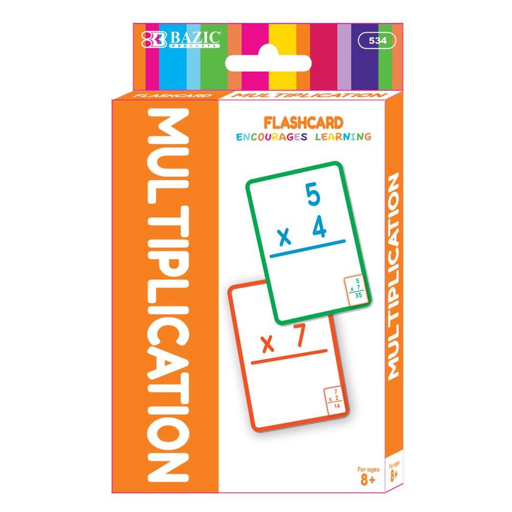 Multiplication Flash Cards (36/Pack)