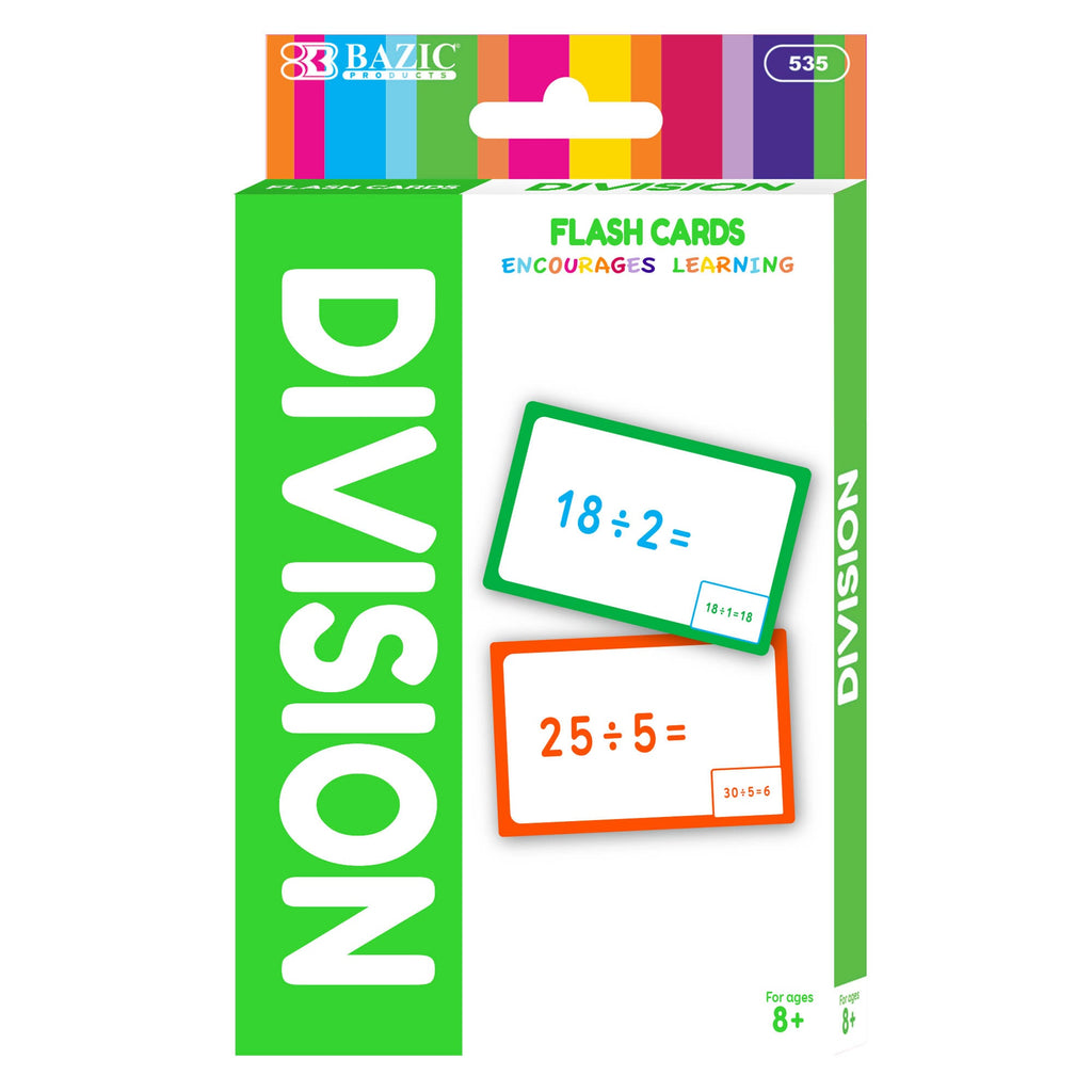 Division Flash Cards (36/Pack)