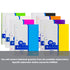 Blue spiral notebook with 70 college-ruled pages and a poly cover, 1-subject BYOB notebook by Bazicstore.