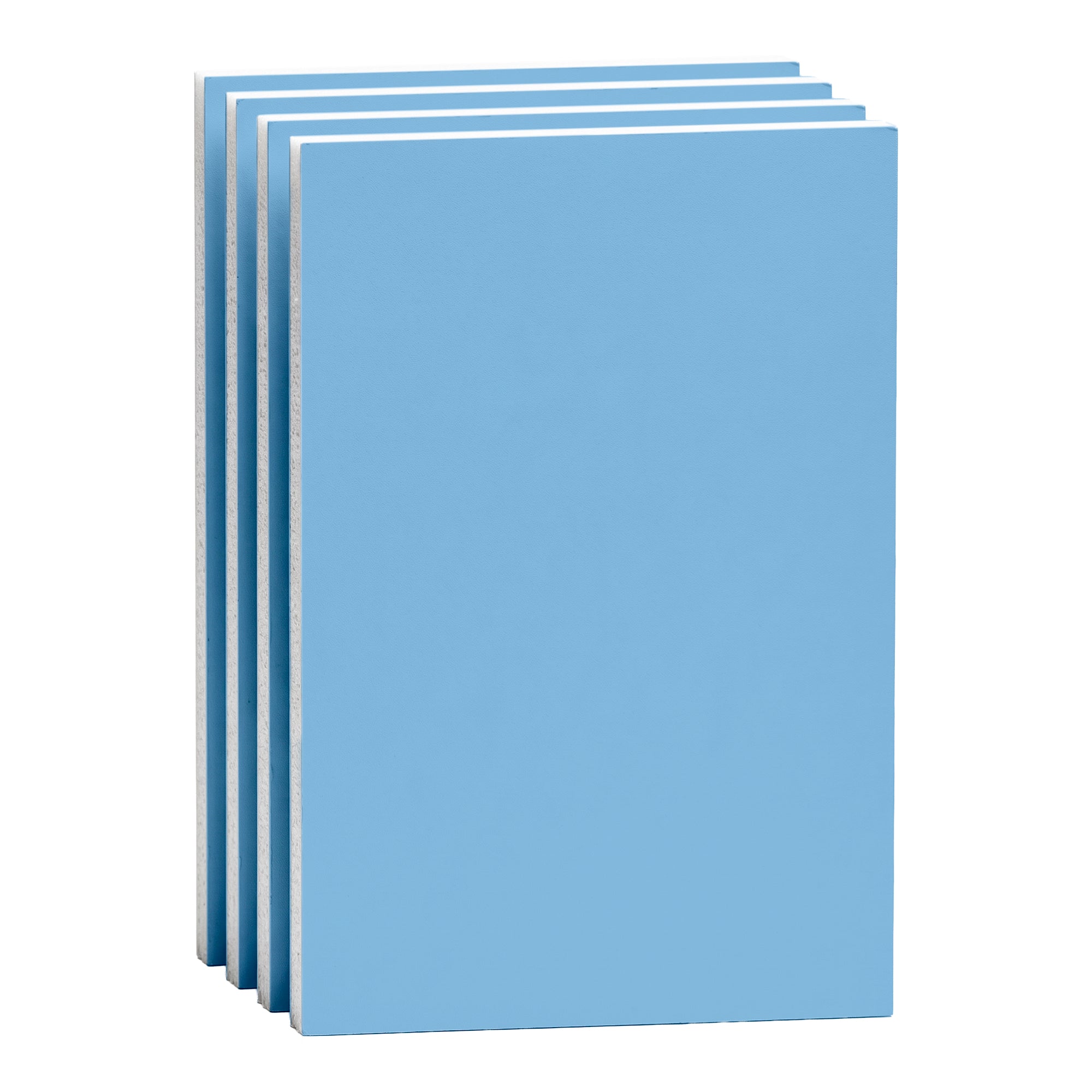 Sky blue 20x30 inch foam board by BAZIC, lightweight craft and display board with smooth surface and sturdy backing.