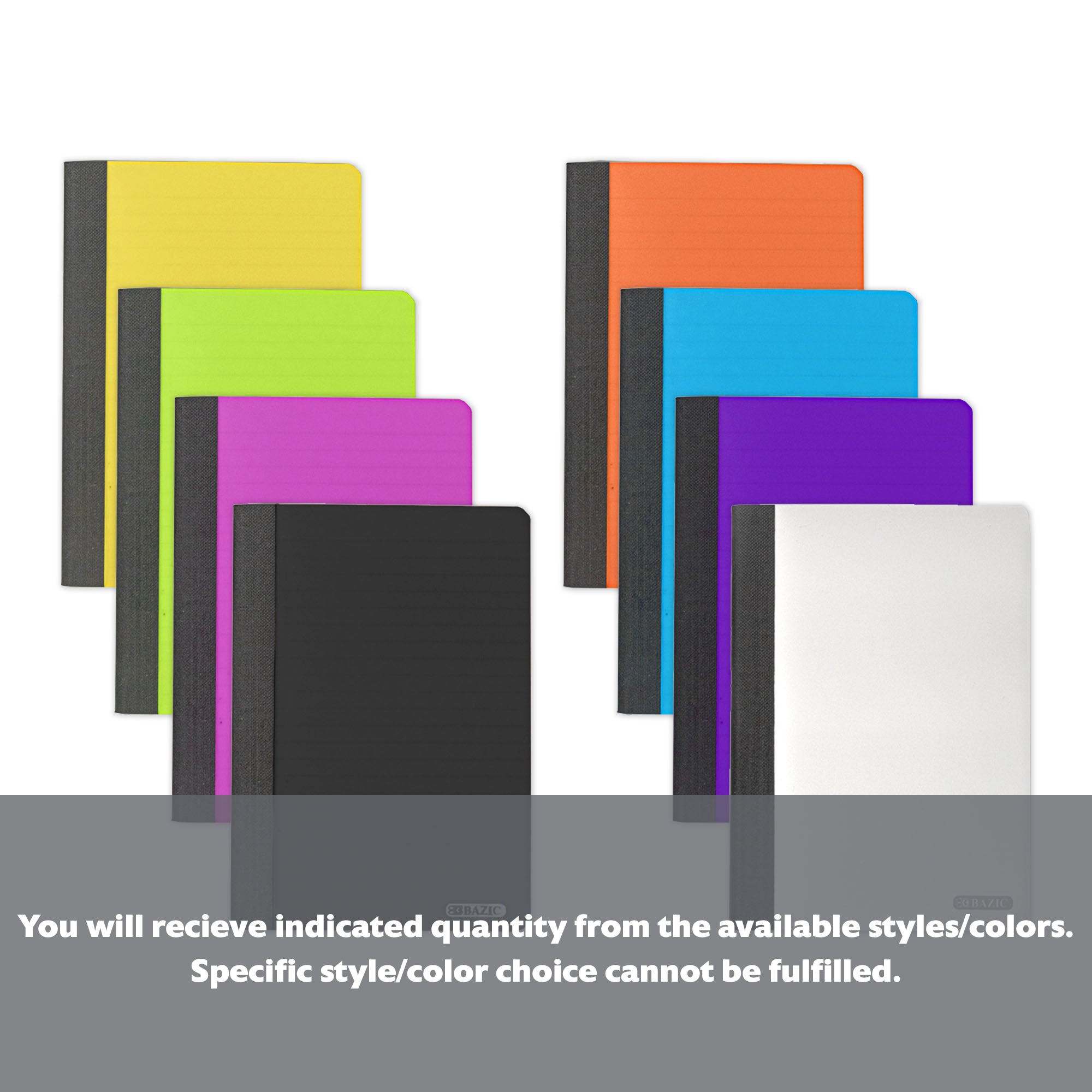80 Ct. 5" x 7" Poly Cover Personal Composition Book