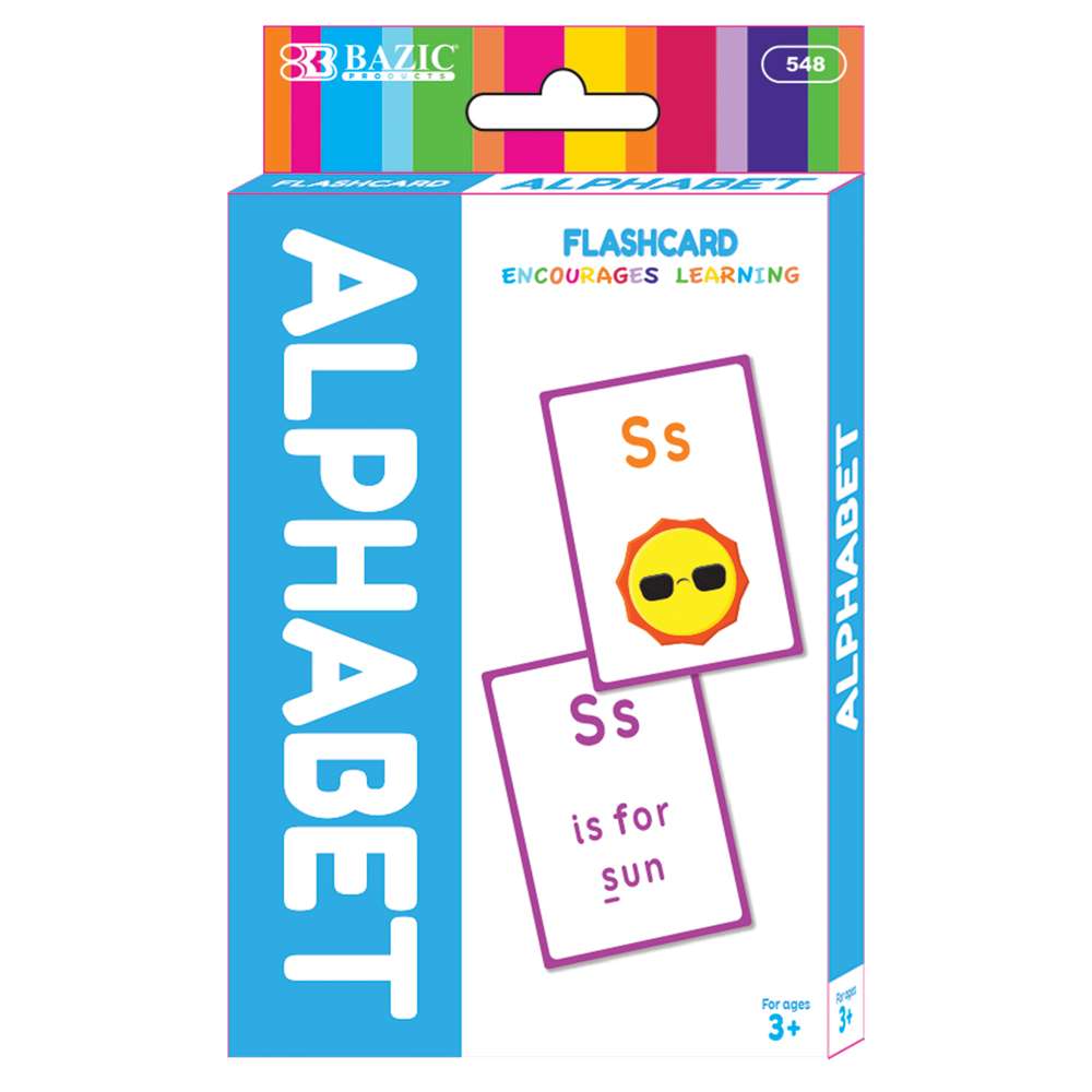 Alphabet Preschool Flash Cards (36/Pack)