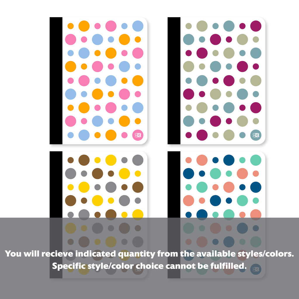C/R 100 Ct. Polka Dot Composition Book