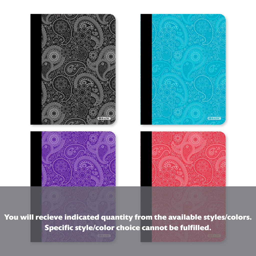 C/R 100 Ct. Paisley Composition Book