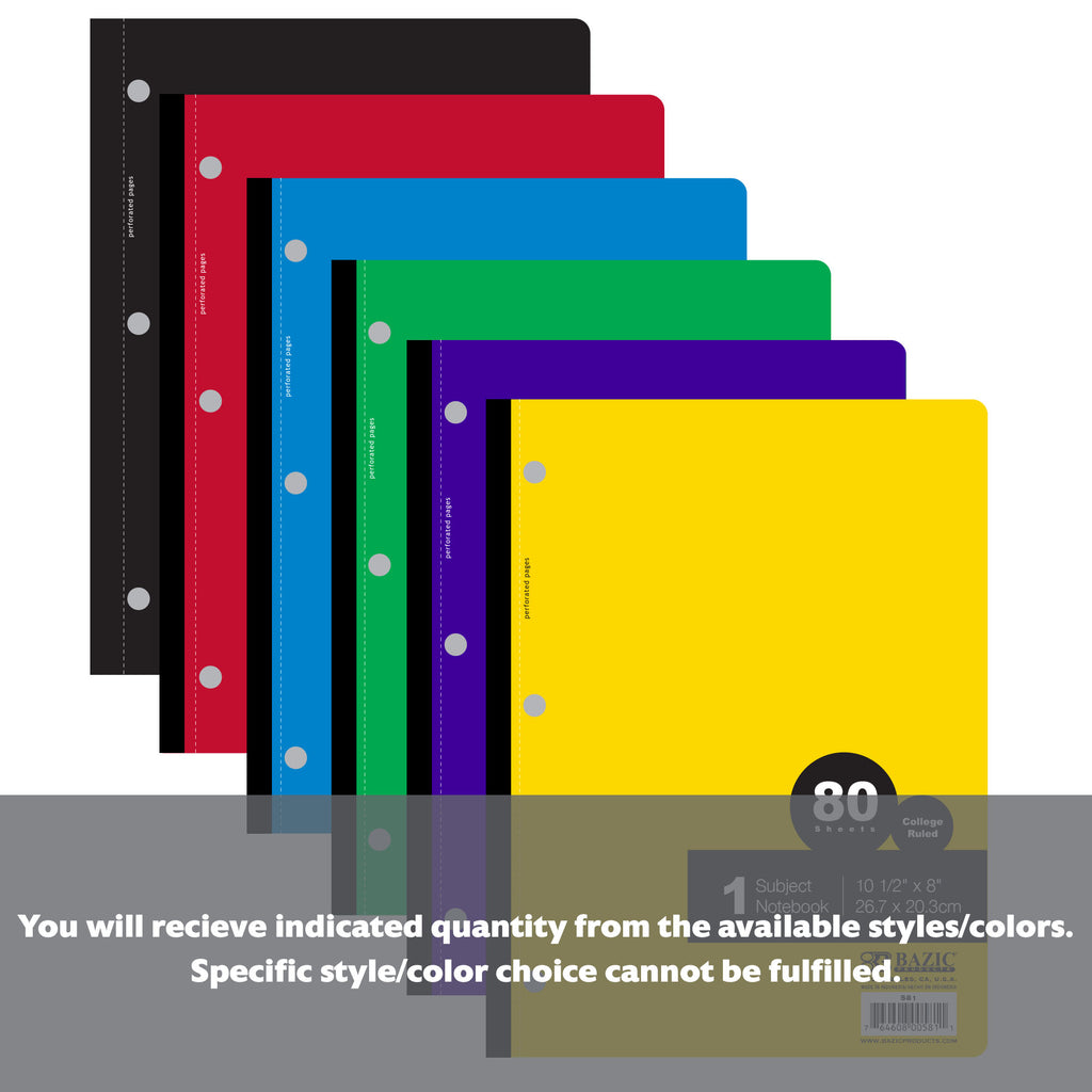 C/R 80 Ct. 1-Subject Wireless Notebook