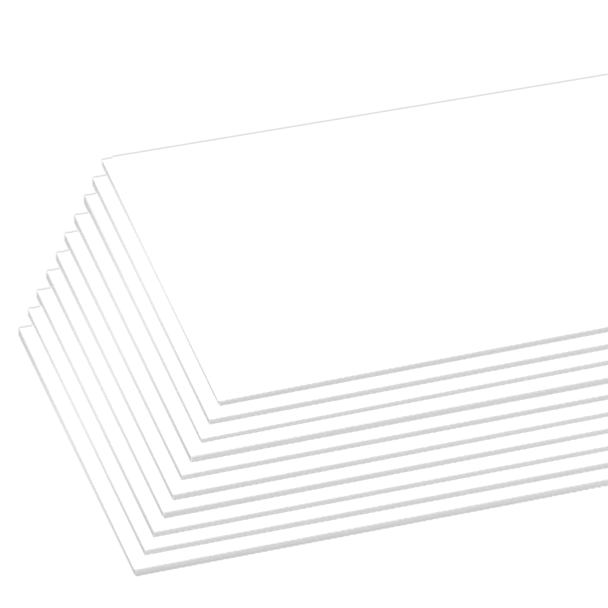 White foam board by BAZIC, 20x30 inches, showing smooth surface and sturdy foam core for crafting and presentation use.