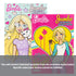 Coloring book featuring Barbie characters from BZBox's BYOB collection with vibrant illustrations and playful designs.