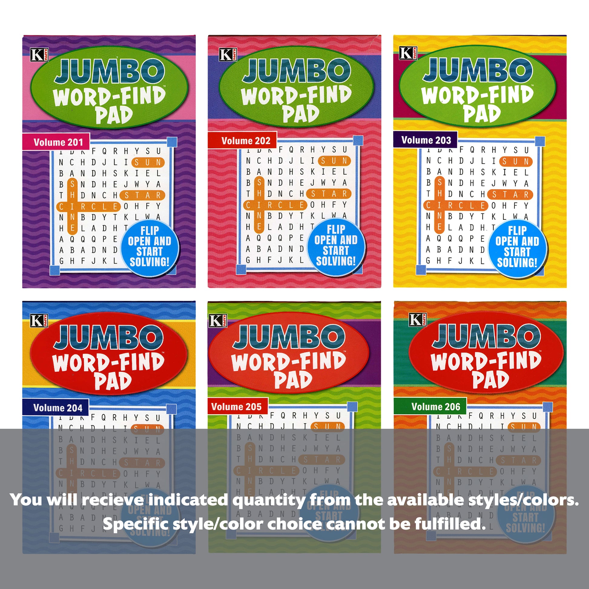 KAPPA Jumbo Word Find Pad - Digest Size